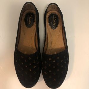 Clarks Artisan black slip-ons size 7 1/2
